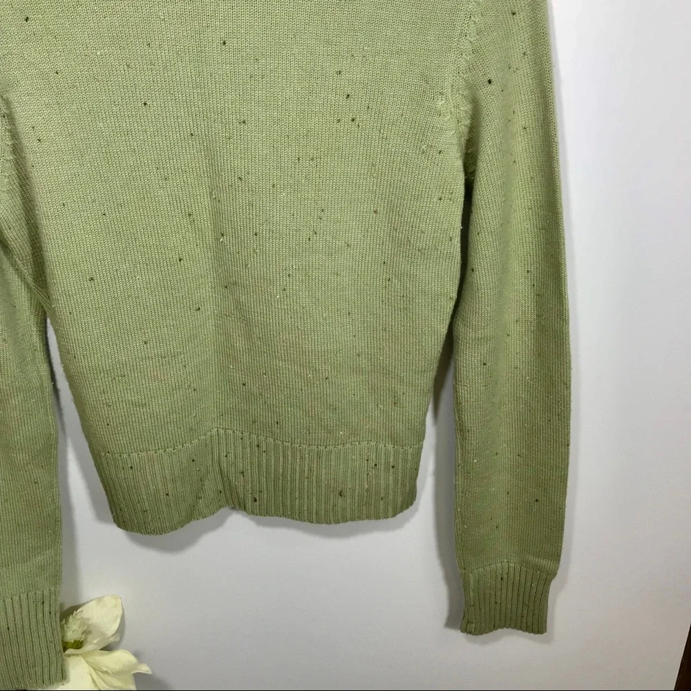 Frenchi cropped green sweater size L